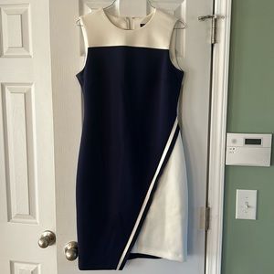 Size 8, Tommy Hilfiger Navy and White Dress. Gorgeous!! Cocktail or wedding.
